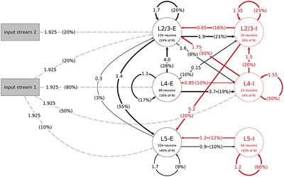 Characteristic columnar connectivity caters to cortical computation: Replication, simulation, and evaluation of a microcircuit model